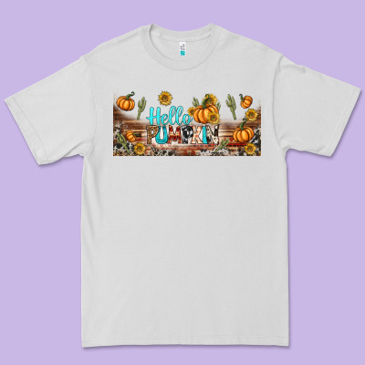 Hello Pumpkin Libbey Glass Premium Tee Designed By Bundleandbundleshop