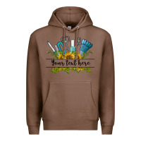 Chestnut customize nail tools with sunflower preview Premium Hoodie - BarkalooDesign