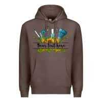 Coffee customize nail tools with sunflower preview Premium Hoodie - BarkalooDesign