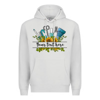 Dove Grey customize nail tools with sunflower preview Premium Hoodie - BarkalooDesign