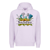 Lilac customize nail tools with sunflower preview Premium Hoodie - BarkalooDesign