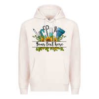 Pale Pink customize nail tools with sunflower preview Premium Hoodie - BarkalooDesign