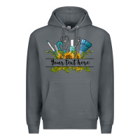 Rock customize nail tools with sunflower preview Premium Hoodie - BarkalooDesign