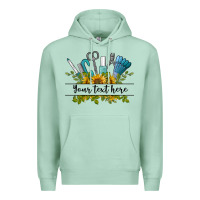 Seafoam customize nail tools with sunflower preview Premium Hoodie - BarkalooDesign