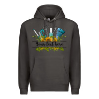 Smoke customize nail tools with sunflower preview Premium Hoodie - BarkalooDesign