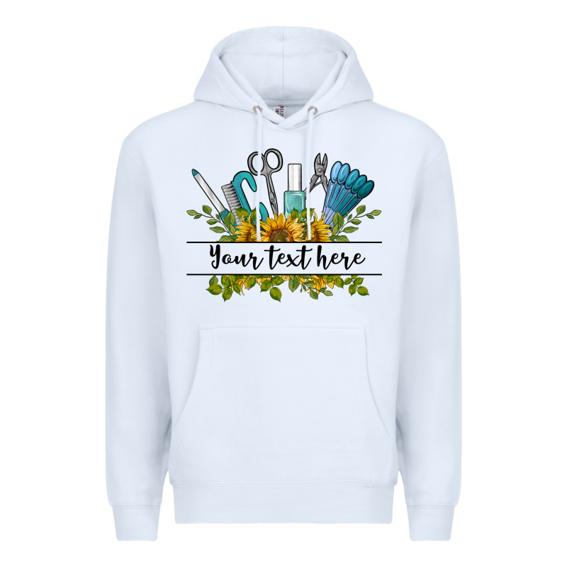 Customize Nail Tools With Sunflower Preview Premium Hoodie by BarkalooDesign | Teevron