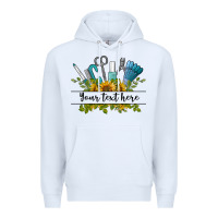 White customize nail tools with sunflower preview Premium Hoodie - BarkalooDesign