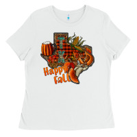 Happy Fall Texas Ladies Tee | Teevron