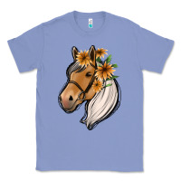Colony Blue floral horse Classic Tee - Jasminsmagicworld