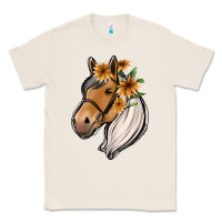 Natural floral horse Classic Tee - Jasminsmagicworld