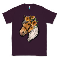 Plum floral horse Classic Tee - Jasminsmagicworld