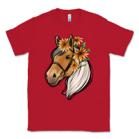 Red floral horse Classic Tee - Jasminsmagicworld