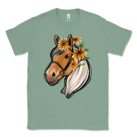 Sage floral horse Classic Tee - Jasminsmagicworld