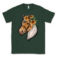 Sports Green floral horse Classic Tee - Jasminsmagicworld