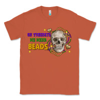 On Tuesdays We Wear Beads Skull Classic Tee | Teevron