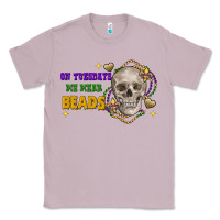 Lilac On tuesdays we wear beads skull Classic Tee - FaDigitalArtStudio