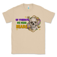 Mushroom On tuesdays we wear beads skull Classic Tee - FaDigitalArtStudio