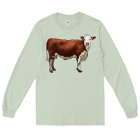Matcha hereford cow Long Sleeve Tee - LillyAllenDesigns