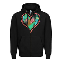 Black Feather Heart Zipper Hoodie - Jasminsmagicworld