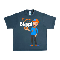 Midnight Navy Kids Cartoon Blippis funny Urban Heavy Tee - maiPhamDesign