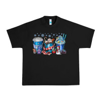 Black Christmas Coffee Urban Heavy Tee - CowhideDigitalArt