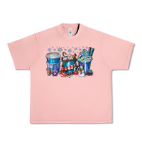 Salmon Christmas Coffee Urban Heavy Tee - CowhideDigitalArt