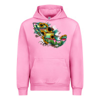 Fuchsia Pink Guerrero Mexico Sunflower Map Urban Hoodie - RanaPortraitStore