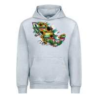 Heather Grey Guerrero Mexico Sunflower Map Urban Hoodie - RanaPortraitStore