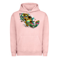 Pigment Salmon Guerrero Mexico Sunflower Map Urban Hoodie - RanaPortraitStore