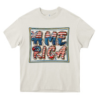 Cream America Heavy Core Tee - FaDigitalArtStudio