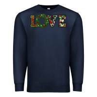 Navy christmas love Premium Sweatshirt - RanaPortraitStore