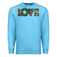 Ocean Blue christmas love Premium Sweatshirt - RanaPortraitStore