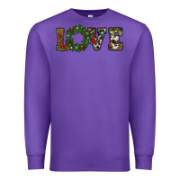 Purple christmas love Premium Sweatshirt - RanaPortraitStore