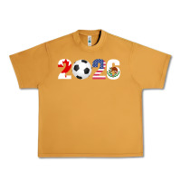 Peanut Butter North America 2026 Football  Canada USA Mexico Soccer Urban Heavy Tee - maiPhamDesign