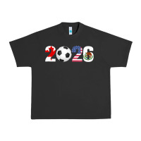 Pigment Black North America 2026 Football  Canada USA Mexico Soccer Urban Heavy Tee - maiPhamDesign