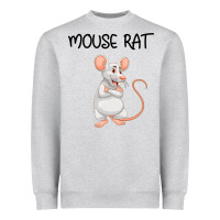 Heather Grey Mouse Rat Heavyweight Sweatshirt - Bettercallsaul