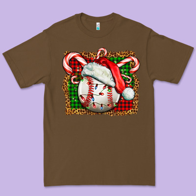 Baseball Christmas Premium Tee Designed By Fadigitalartstudio