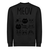 Black Meow Heavyweight Sweatshirt - Bettercallsaul