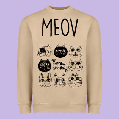 Meow Heavyweight Sweatshirt Designed By Bettercallsaul