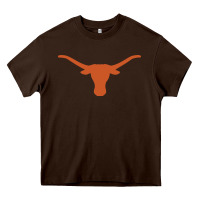 Chocolate Brown texas longhorns Heavy Core Tee - DesignPulse
