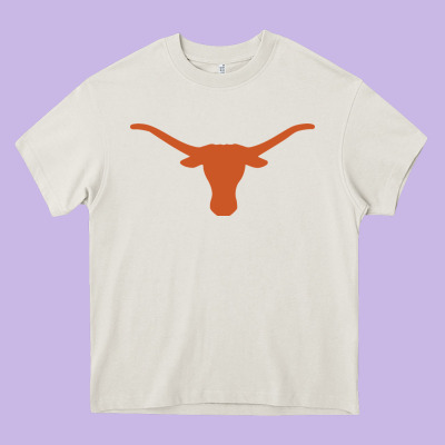 Texas Longhorns Heavy Core Tee Designed By Designpulse