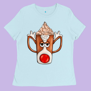 Coffee  Animal Ladies Tee Designed By Cowhidedigitalart