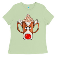 Matcha Coffee  Animal Ladies Tee - CowhideDigitalArt