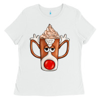 White Coffee  Animal Ladies Tee - CowhideDigitalArt