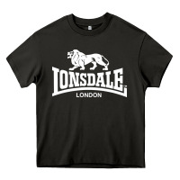 Asphalt lonsdale classic logo lion Heavy Core Tee - DesignPulse