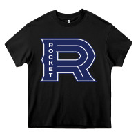 Black laval rocket Heavy Core Tee - DesignPulse