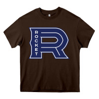 Chocolate Brown laval rocket Heavy Core Tee - DesignPulse