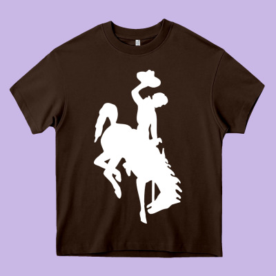 Wyoming Cowboys Heavy Core Tee Designed By Designpulse
