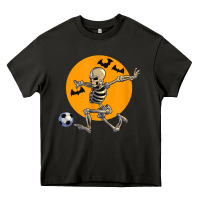 Asphalt skeleton soccer player funny halloween blood moon Heavy Core Tee - DesignPulse