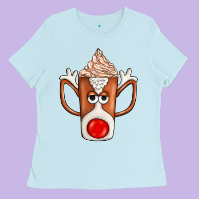 Coffee  Animal Ladies Tee Designed By Cowhidedigitalart
